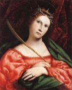 Lorenzo Lotto Sta Katarina oil on canvas